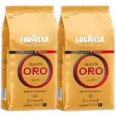 Lavazza Qualita Oro Kawa ziarnista palona Zestaw 2 x 1 kg Artykuły Spożywcze Kawa