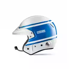 Kask otwarty z interkomem Sparco PRO 1977 niebieski homologacja FIA Sport i rekreacja Sporty motorowe Kaski do sportów motorowych