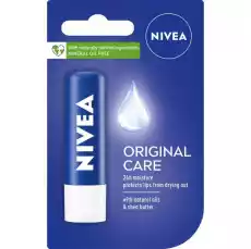 Nivea Caring Lip Balm pielęgnująca pomadka do ust Orginal Care 48 g Zdrowie i uroda Kosmetyki i akcesoria Makijaż i demakijaż Makijaż ust