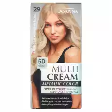 Joanna Multi Cream Metallic Color Farba do włosów bardzo jasny śnieżny blond 29 Zdrowie i uroda Kosmetyki i akcesoria Pielęgnacja i stylizacja włosów Farby i szampony koloryzujące