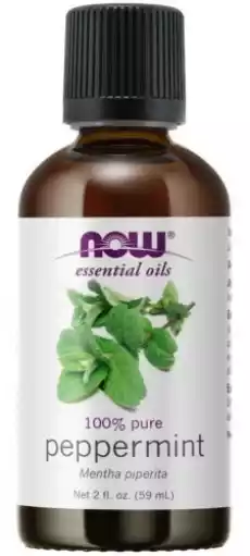 100 Olejek z Mięty pieprzowej eteryczny Peppermint 59 ml NOW FOODS Essential Oils Zdrowie i uroda Kosmetyki i akcesoria Kosmetyki i akcesoria do kąpieli Olejki do kąpieli Aromaterapia