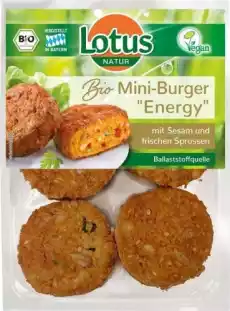 MINI BURGERY WARZYWNE Z TOFU BIO 250 g LOTUS Artykuły Spożywcze Gotowe dania