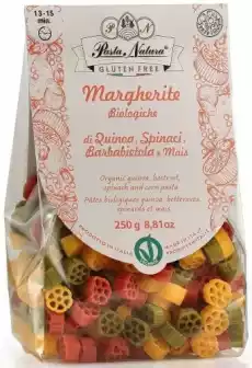 MAKARON KUKURYDZIANY TRÓJKOLOROWY MARGHERITE BEZGLUTENOWY BIO 250 g PASTA NATURA Artykuły Spożywcze Makarony