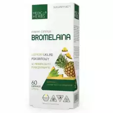 Bromelaina 270 mg 60 Kapsułek Medica Herbs Artykuły Spożywcze