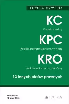 EDYCJA CYWILNA KC KPC KRO w47 Książki Prawo akty prawne