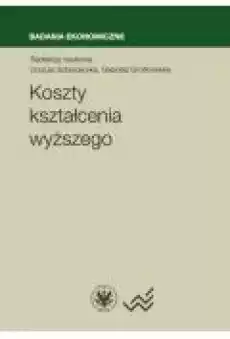 Koszty kształcenia wyższego Książki Biznes i Ekonomia