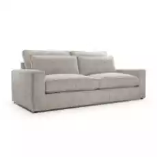 Sofa do salonu Leo szarobeżowa sztruks Dom i ogród Meble