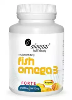 Fish Omega 3 FORTE 500250mg x 90 kapsułek Aliness Artykuły Spożywcze