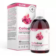 Aura Herbals Colladrop Glow kolagen morski 5000 mg płyn 500 ml Sport i rekreacja Odżywki i suplementy