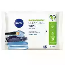 Biodegradable Cleansing Wipes biodegradowalne 3w1 odświeżające chusteczki do demakijażu 25szt Zdrowie i uroda Kosmetyki i akcesoria Makijaż i demakijaż Akcesoria do makijażu i demakijażu