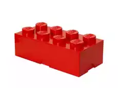 LEGO 40041730 Pojemnik na klocki 4x2 czerwony Dom i ogród Przechowywanie