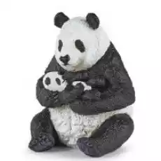 Panda z młodym siedząca Dla dziecka Zabawki Figurki i makiety