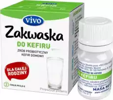 Kefir domowy VIVO żywe kultury bakterii probiotyk opakowanie 2 x 05g ZAKWASKI Zdrowie i uroda Zdrowie Witaminy minerały suplementy diety