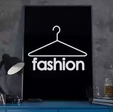 Fashion plakat designerski wymiary 18cm x 24cm ramka czarna Dom i ogród