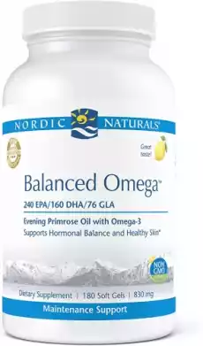 Balanced Omega 180 kaps Nordic Naturals Artykuły Spożywcze