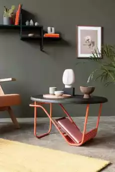 Loft Decora Stolik kawowy Wave okrągły śr 80 cm Dom i ogród Meble Salon Ławy i stoliki