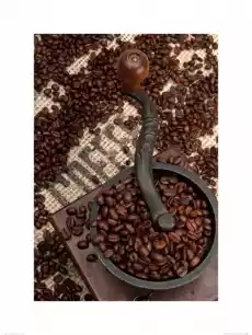 Coffee Beans and Grinder reprodukcja Dom i ogród Wyposażenie wnętrz Dekoracja Obrazy i plakaty