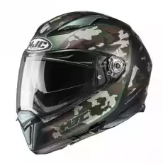 HJC KASK INTEGRALNY F70 KATRA GREEN Sport i rekreacja Sporty motorowe Kaski do sportów motorowych