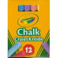 Crayola Kreda niepyląca kolorowa 12 kolorów Dla dziecka Artykuły szkolne Kreda