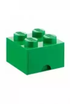Pojemnik szuflada Klocek 4 wypustki zielony 4005 Dla dziecka Zabawki