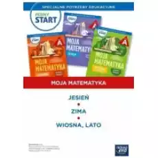 Pakiet Pewny start Moja matematyka Jesień Zima Wiosna lato Karty pracy Poziom A Książki Podręczniki i lektury