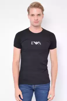 TSHIRT MĘSKI EMPORIO ARMANI CZARNY Odzież obuwie dodatki Odzież męska