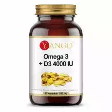 Yango Omega 3 D3 4000 IU 60 kapsułek Artykuły Spożywcze