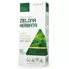 Zielona Herbata 520 mg 60 Kapsułek Medica Herbs Artykuły Spożywcze