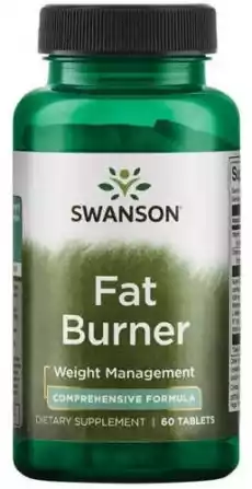 SWANSON Fat Burner x 60 tabletek Sport i rekreacja Odżywki i suplementy Odżywki wspomagające odchudzanie