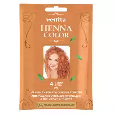 Venita Henna Color ziołowa odżywka koloryzująca z naturalnej henny 4 Henna Chna Zdrowie i uroda Kosmetyki i akcesoria Pielęgnacja i stylizacja włosów Farby i szampony koloryzujące