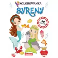 Kolorowanka z naklejkami Syreny Książki Dla dzieci