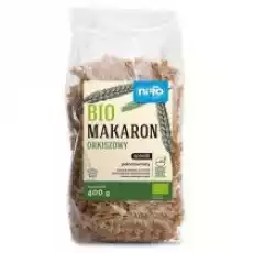 Niro Makaron orkiszowy pełnoziarnisty spirelli 400 g Bio Artykuły Spożywcze Makarony