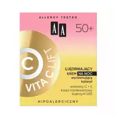 Vita C Lift 50 ujędrniający krem na noc wyrównujący koloryt 50ml Zdrowie i uroda Kosmetyki i akcesoria Pielęgnacja twarzy Kremy do twarzy