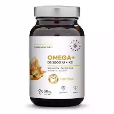 Omega D3 2000 IU K2 60 Kapsułek Aura Herbals Artykuły Spożywcze