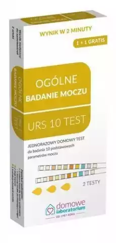 URS10 Test ogólne badanie moczu x 2szt 1 op Zdrowie i uroda Zdrowie Testy