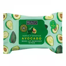 Beauty Formulas Avocado MakeUp Remover Wipe 25szt Zdrowie i uroda Kosmetyki i akcesoria Makijaż i demakijaż Akcesoria do makijażu i demakijażu