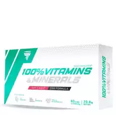 TREC 100 VITAMINS MINERALS 60 KAPS Zdrowie i uroda Zdrowie Witaminy minerały suplementy diety