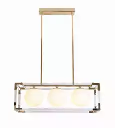 Lampa Sufitowa Wisząca Quadro 59x21x85cm Dom i ogród Wyposażenie wnętrz Oświetlenie Lampy sufitowe