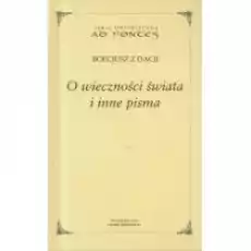 O wieczności świata i inne pisma Książki Nauki humanistyczne