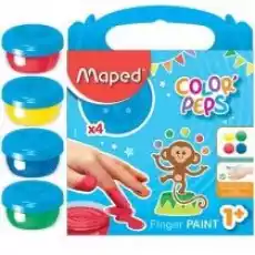 Maped Farby Colorpeps do malowania palcami 4 kolory Dla dziecka Artykuły szkolne Kredki farby flamastry markery