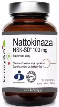 Nattokinaza NSKSD 60 kaps Zdrowie i uroda Zdrowie Witaminy minerały suplementy diety