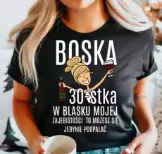 damska koszulka na 30 urodziny boska 30 dla blondynki Odzież obuwie dodatki Odzież damska Tshirty i koszulki damskie