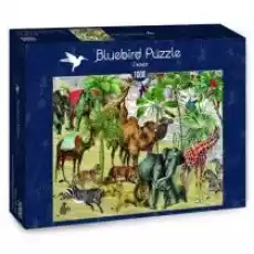 Puzzle 1000 el Afrykańskie zwierzęta na pustyni Bluebird Puzzle Dla dziecka Zabawki Puzzle