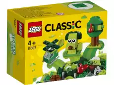 LEGO Classic 11007 Zielone klocki kreatywne Dla dziecka Zabawki Klocki