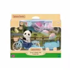 Sylvanian Wycieczka rowerowa misia Pandy Dla dziecka Zabawki Figurki i makiety