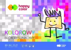 Blok rysunkowy A4 15k kolor HappyColor Dla dziecka Artykuły szkolne Bloki i wycinanki