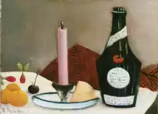 Reprodukcja The Pink Candle Henri Rousseau Dom i ogród Wyposażenie wnętrz Dekoracja Obrazy i plakaty