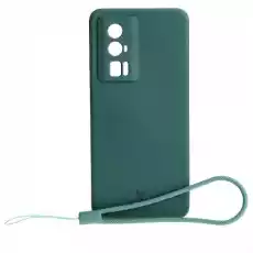 Etui Bizon Case Silicone Sq do Xiaomi Poco F5 Pro ciemnozielone Telefony i akcesoria Akcesoria telefoniczne Pokrowce i kabury do telefonów