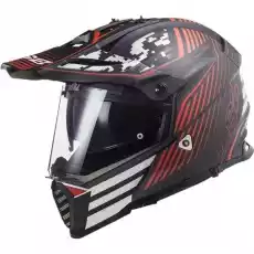 KASK LS2 MX436 PIONEER EVO SATURN MATT BL RED Sport i rekreacja Sporty motorowe Kaski do sportów motorowych