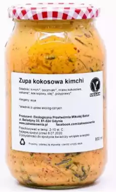 ZUPA KIMCHI KOKOSOWA BIO 900 ml ZAKWASOWNIA Artykuły Spożywcze Gotowe dania